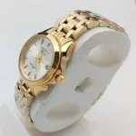 ساعت مچی زنانه سیکو کالکشن طلایی صفحه سفید تقویم دار موتور کوارتز ژاپن - تصویر 2
