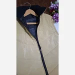 پافر مموری اسپرت زنانه جنس مموری گرم بالا آستر کشی شده رنگ گندمی و شیری - تصویر 9