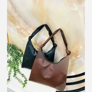 کیف زنانه بند گره جنس وارداتی به همراه کیف آرایش