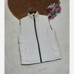 پافر مموری اسپرت زنانه جنس مموری گرم بالا آستر کشی شده رنگ گندمی و شیری - تصویر 5