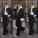 شلوار زنانه دیانا جنس مازراتی اعلا رنگ مشکی سایز 38 تا 46 فری - تصویر 3