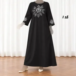 پیراهن ساحلی زنانه نخی بلند فری سایز مناسب تا سایز 54 کمر بنددار