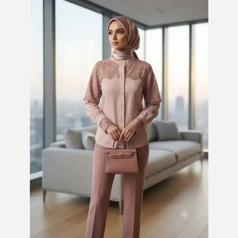 e005ac98-c4f9-4251-8d4a-af8f67503773 شومیز زنانه توکی کراش مدل دلانا سایز 38 تا 54 - تصویر 1