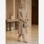 مانتو گلدوزی شده مدل رویسا پارچه شانتون اسلپ قد 109 سانت - تصویر 17