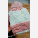 ست کلاه و شال رینگی بافت و داخل خز بچگانه مناسب 1 تا 4 سال - تصویر 4