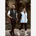 پافر مموری اسپرت زنانه جنس مموری گرم بالا آستر کشی شده رنگ گندمی و شیری - تصویر 3