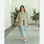 شومیز زنانه لینن مدل لارا سایز 36 تا 50 - تصویر 8