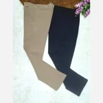 شلوار راسته اداری مازراتی زنانه قد 90 تا 95 رنگ مشکی و کرم - تصویر 5