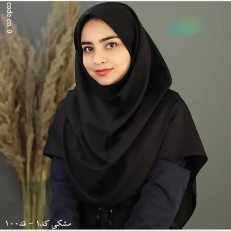 e9b479bf-f0dd-4264-ad88-82ab32f9a299 مقنعه ساده اداری نخی بروجرد اصلی قد 100 فری سایز - تصویر 1