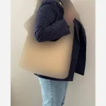کیف زنانه بند گره جنس وارداتی به همراه کیف آرایش - تصویر 4