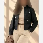 کت ناپلئونی چرم درجه یک مزونی آستردار - تصویر 5
