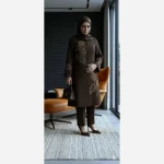 مانتو زنانه شانتون گلدوزی شده مدل نیاز قد 105 سانت - تصویر 2