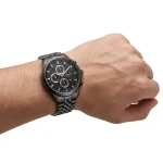 ساعت مردانه سیتیزن مشکی طرح سه موتور تقویمدار با موتور میوتا ژاپن - تصویر 4