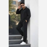 ست تیشرت یقه کوبایی و شلوار مردانه جنس کبریتی فتیله ای فری سایز رنگ بندی متنوع - تصویر 14