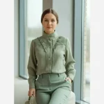 شومیز زنانه مدل حسنا جنس توکی کراش سایز بزرگ - تصویر 8