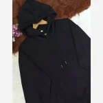 هودی دورس تو کرکی مشکی اسپرت فری سایز - تصویر 7