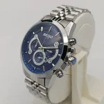 ساعت مچی مردانه سیکو استیل صفحه آبی طرح سه موتور تقویمدار موتور ژاپن - تصویر 2