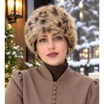 هدبند روسی خزدار زنانه و دخترانه رنگ سرمه ای تیره - تصویر 9