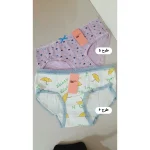 شورت دخترانه نخی خارجی طرحدار فاق دولایه اسلیپ تینیجری - تصویر 3