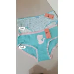 شورت دخترانه نخی خارجی طرحدار فاق دولایه اسلیپ تینیجری - تصویر 5